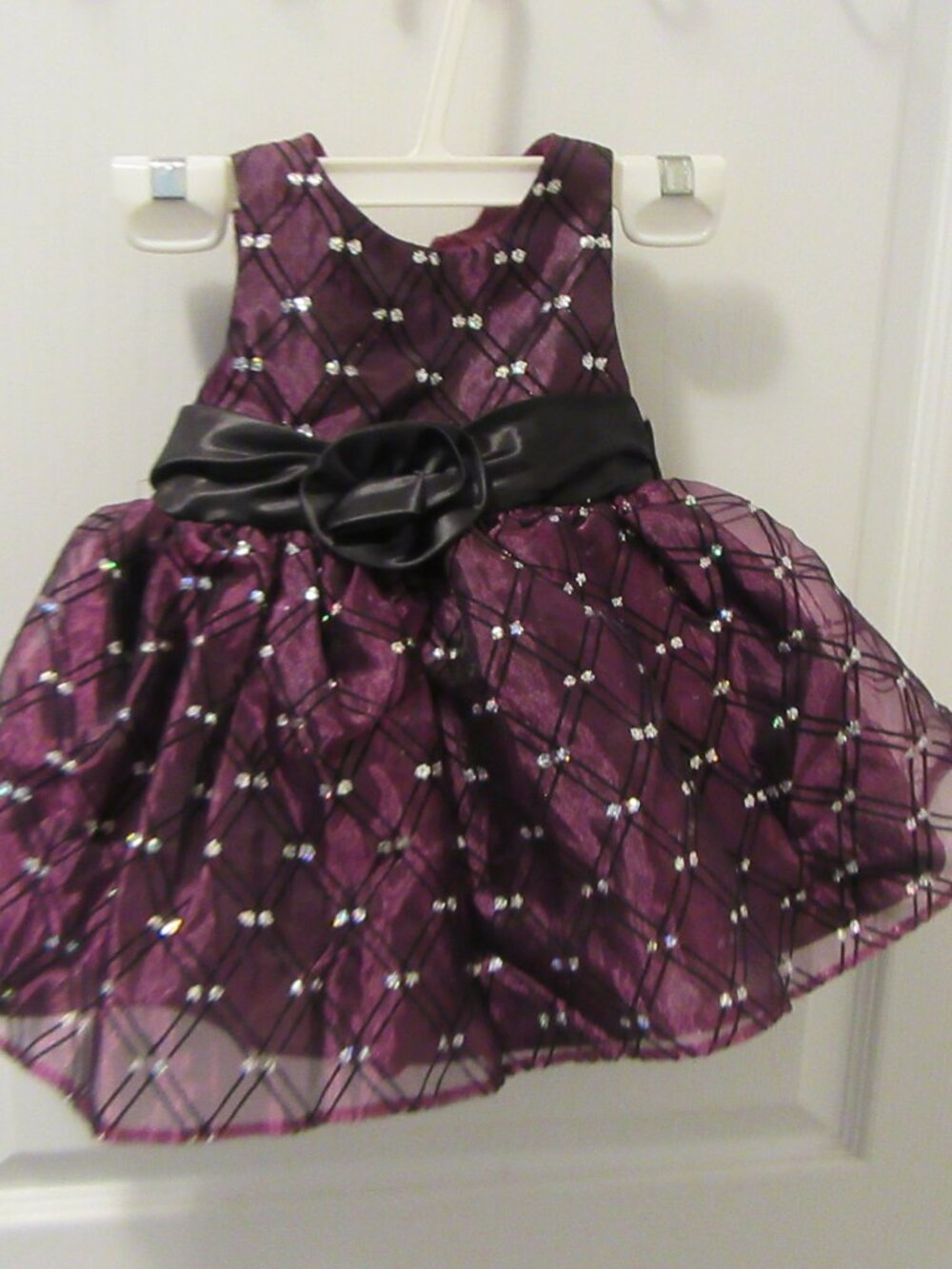 Baby Dark Purple dress Marc & Maddie 3-6 Months